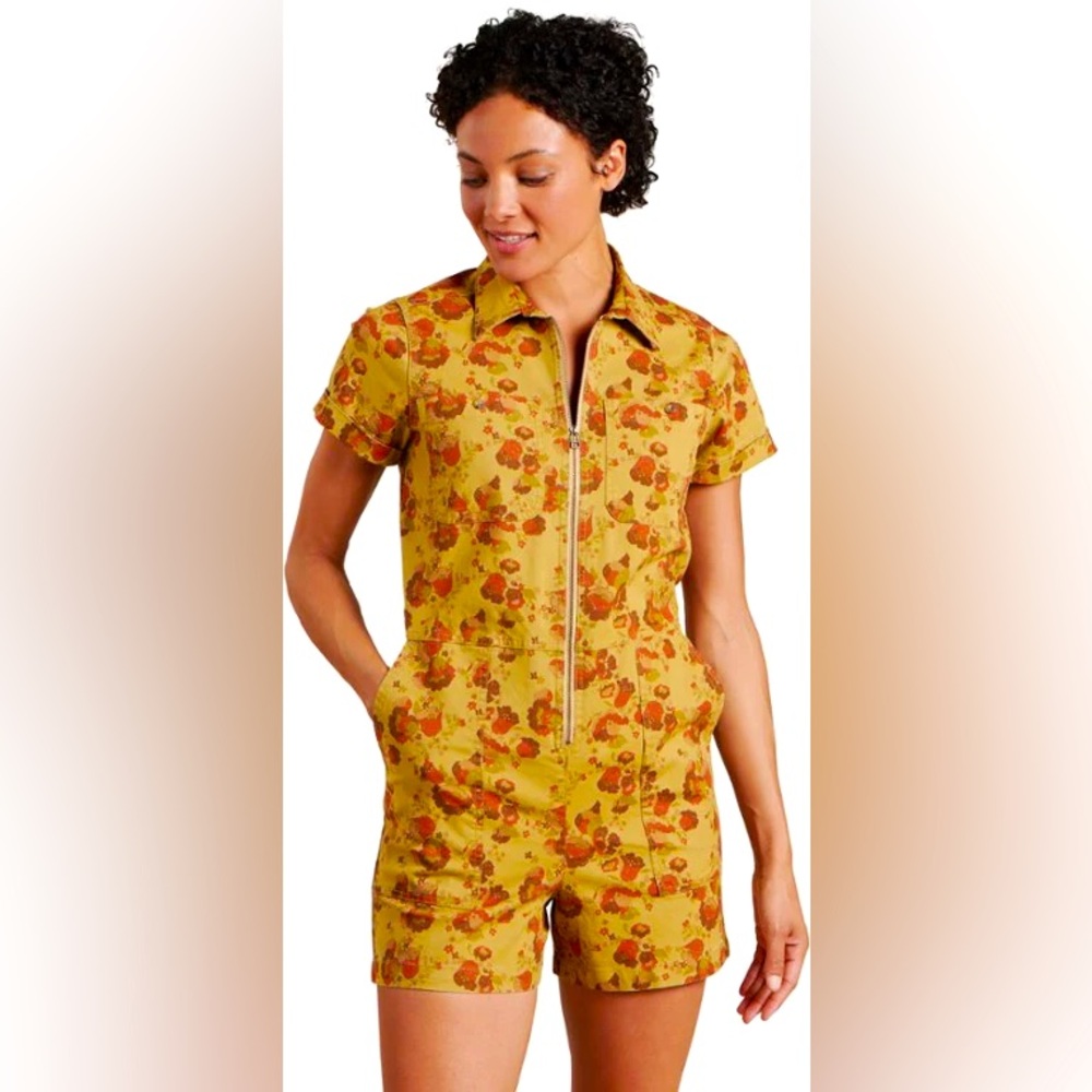 Toad&Co Earthworks Garage Shortie Romper M jumpsuit